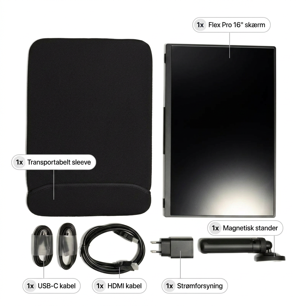 Bärbar skärm Flex Pro – 16"