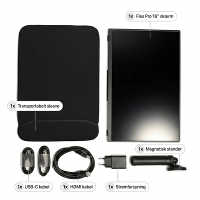 Bärbar skärm Flex Pro – 16"
